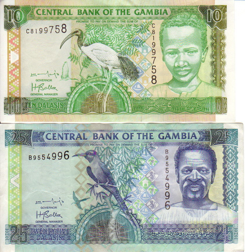 El desgaste de los billetes supone un problema para la población de Gambia