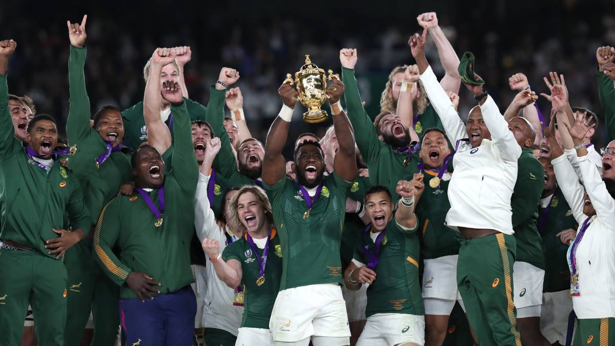El triunfo de los Springboks en la Copa Mundial  de Rugby sobre Inglaterra en 5 puntos