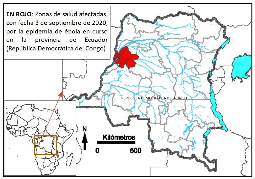 Situación de la epidemia de Ébola de la provincia de Ecuador, de la República Democrática del Congo, a fecha 1 de Septiembre de 2020, por José Antonio Barra