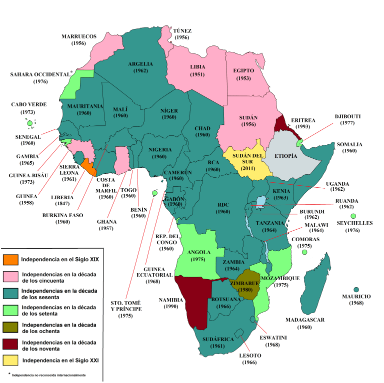 Las independencias africanas: lo realizado, lo conseguido y lo pendiente, por Carlos Luján Aldana