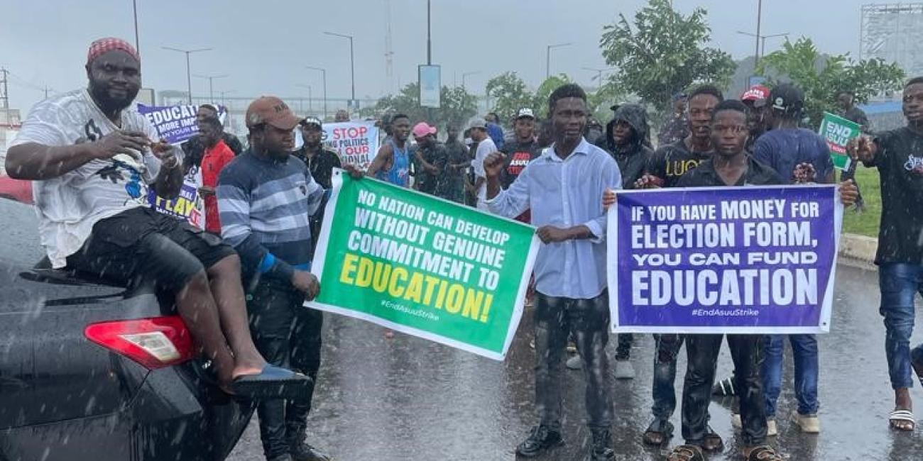 Continúan las protestas de los sindicatos de estudiantes en Nigeria