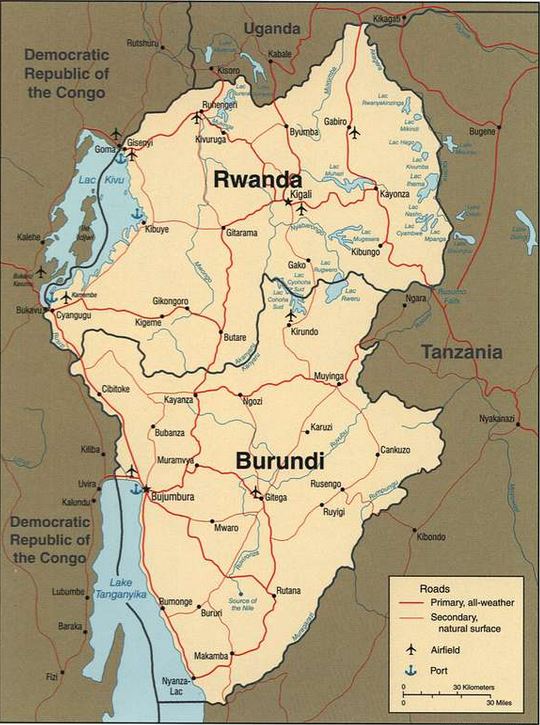 Burundi cierra la frontera con Ruanda